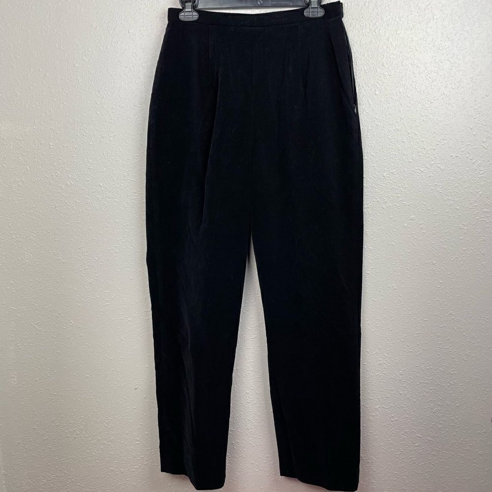 Pendleton Black Velour Pants Size 8 EUC
